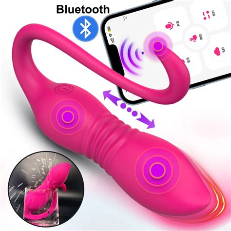 Vibrador Telesc Pico Sem Fio Bluetooth Para Mulher Vibrador G Ponto