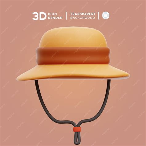 Premium Psd Garden Hat 3d Illustration Rendering