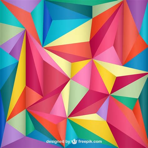 Patrón De Formas Geométricas De Colores Vector Gratis