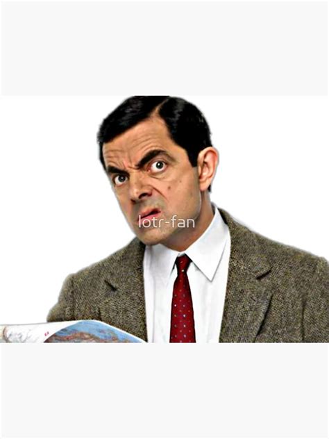 Mr Bean Confused Art Print By Lotr Fan Redbubble