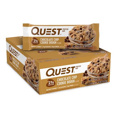 Quest Protein Bar Chocolate Chip Cookie Dough G Protein Ct