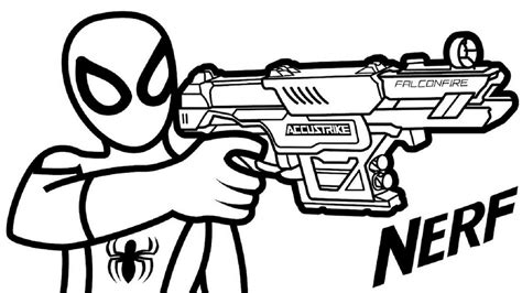 Nerf Gun Coloring Pages | Educative Printable