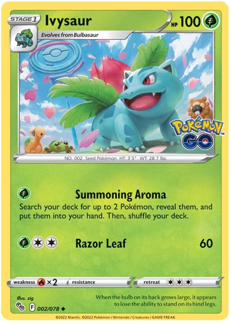 Ivysaur - Pokemon Go #2 Pokemon Card