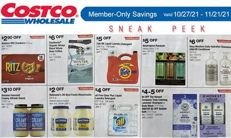 Costco Sneak Peek Members Only Savings 10 27 11 21 21 Living Rich