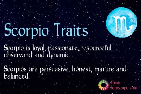 ♐ Scorpio Traits, Personality And Characteristics