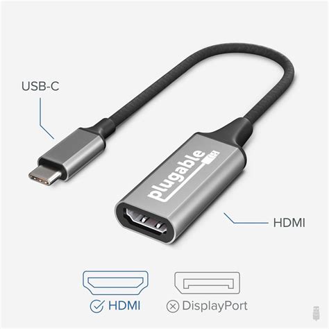 Plugable Usb 31 Type C To Hdmi 20 Adapter Plugable Technologies