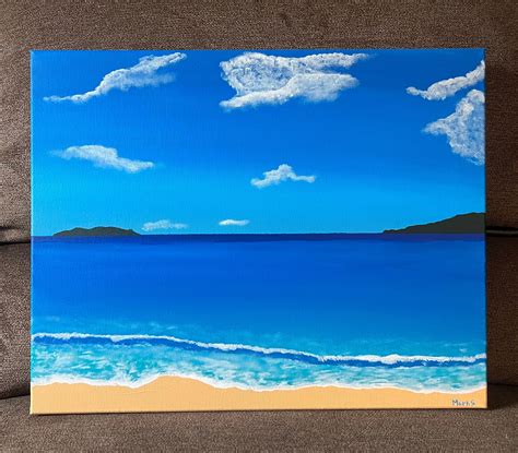 Acrylic Beach Painting - Etsy