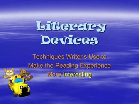 Ppt Literary Devices Powerpoint Presentation Free Download Id9304664