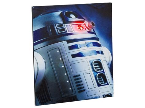 Star Wars R2 D2 Illuminated Large Canvas Wall Art