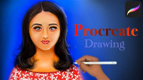 How To Draw Ipad Pro Procreate Portrait Of Cartoon Girl Pic Art With