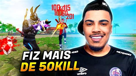 FUI PRO RUSHADÃO E FIZ MAIS DE 50 KILLS NESSAS PARTIDAS SOLO VS SQUAD