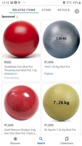 Steel Short Put Ball At Rs Piece In Mumbai Id