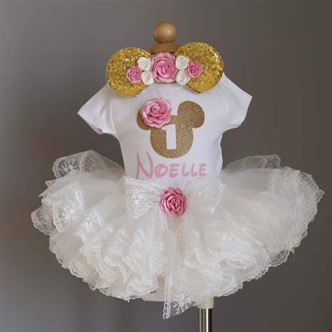 Minnie Mouse Birthday Outfit Minnie Mouse Outfit White - Etsy