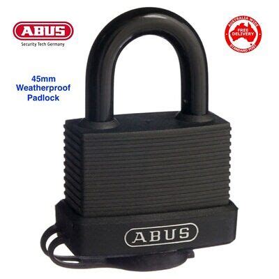 ABUS 7045KA11 Weatherproof Keyed Alike Padlock Outdoor Marine Grade Padlocks | eBay