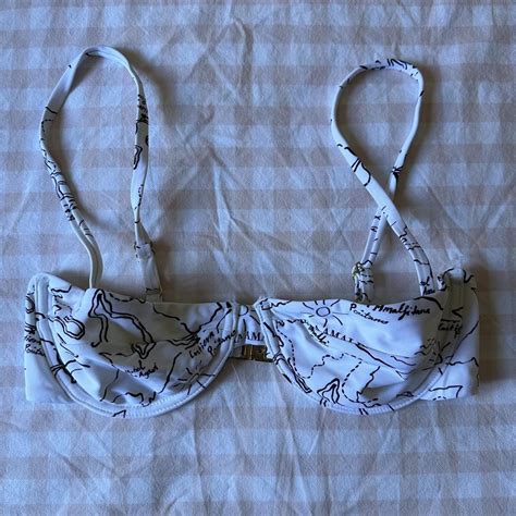 VRG GIRL Positano Bikini Top Worn Once As A Top Depop