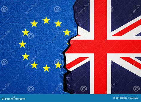 Great Britain And Eu Brexit Concept 3d Stock Illustration