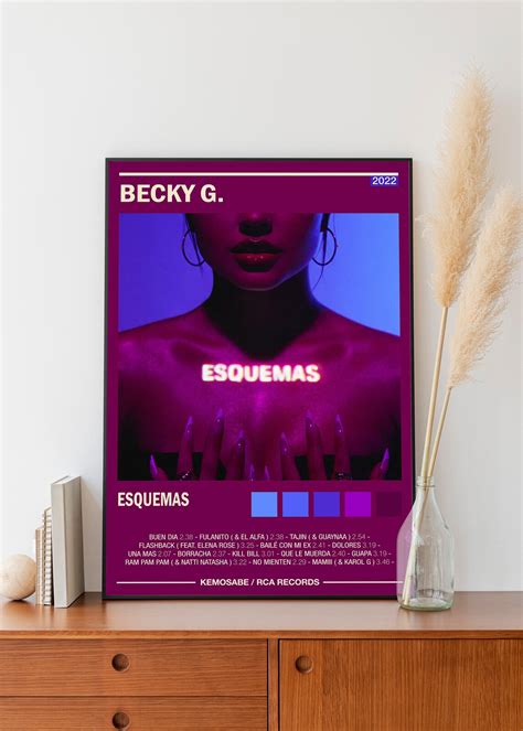 Becky G Esquemas Album Poster Color Optional Wall Etsy Hong Kong