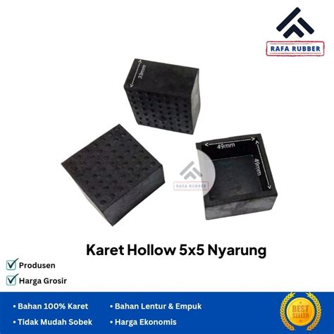 Jual Karet Hollow 5x5 Nyarung Mangkok Karet Kaki Meja Kursi Besi Rak