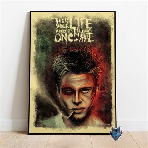 Fight Club Poster Tyler Durden Wall Art Designed And Sold By Piyush Kumar