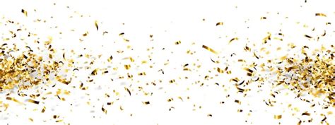 Premium Photo Golden Glitter Confetti Isolated On White Background