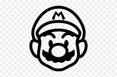 Black And White Mario Logo Logodix