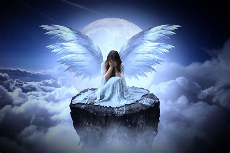 Anime Angel Sad Wallpapers Wallpaper Cave