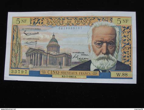 Nf Victor Hugo Superbe Billet Nouveaux Francs