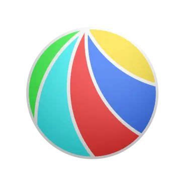 an image of a colorful ball on a white background