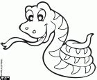 Reptile coloring page printable game