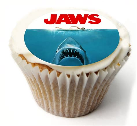 Buy Jaws Shark X Pre Cut Fairy Cake Cupcake Edible Topper