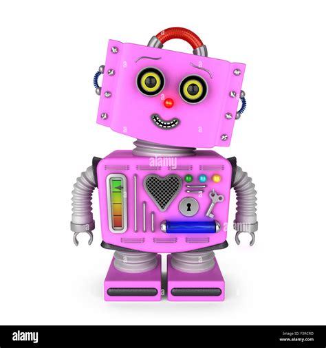 Pink Vintage Toy Robot Girl Stock Photo Alamy