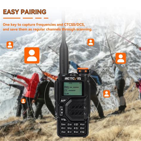 Retevis RA79 5W UV Dual Band Walkie Talkie AM FM Airband Frequency