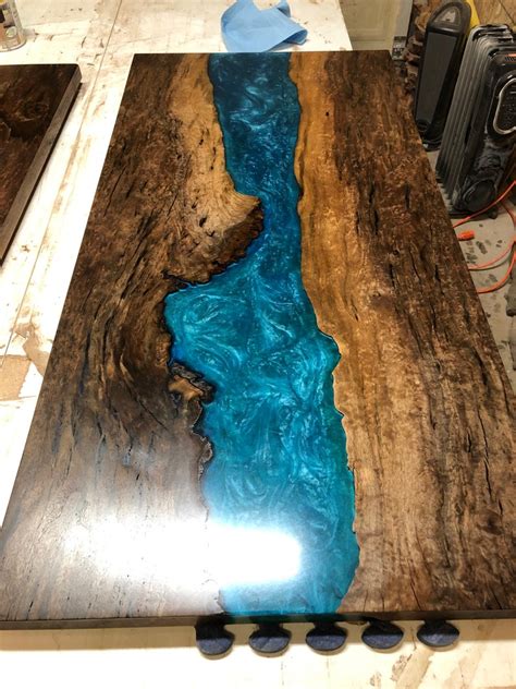 Epoxy Resin River Artwork Matching Pair Etsy