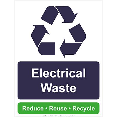 Electrical Waste Recycling Sign | Glendining Signs