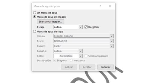 C Mo A Adir O Quitar Marca De Agua A Un Archivo Word