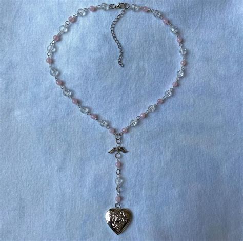 rosary style necklace | Rosary inspired necklace, Rosary style necklace ...