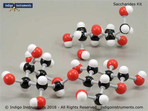 Molymod Glucose (3 molecules) molecular model kit