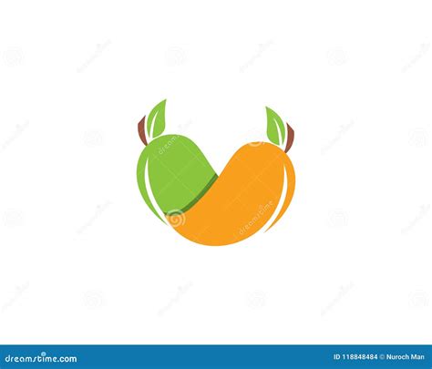 Mango En Estilo Plano Logotipo Del Vector Del Mango Icono Del Mango