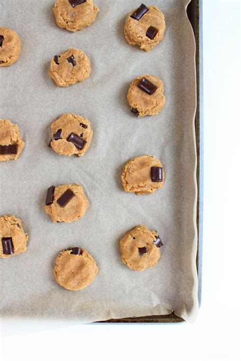 Grain Free Almond Butter Chocolate Chunk Cookies The Wheatless Kitchen