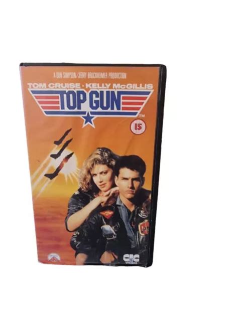 Top Gun Tom Cruise Kelly Mcgillis Pal Vhs Video Tape