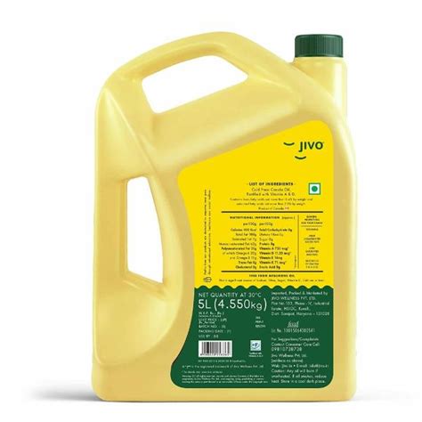 Jivo Canola Cold Press Oil Litre Jivo Pomace Olive Oil Litre Pack