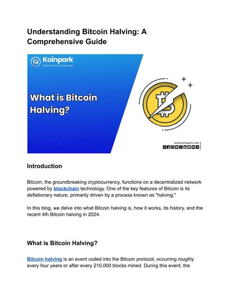 PPT Understanding Bitcoin Halving A Comprehensive Guide PowerPoint