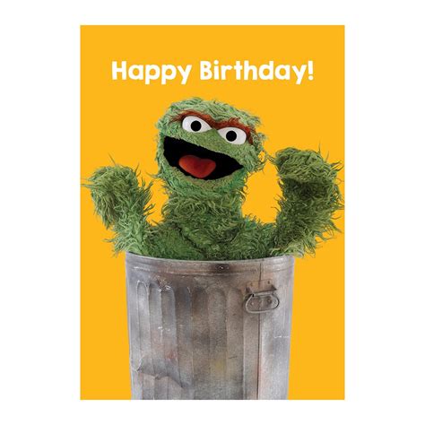 Buy Sesame Street O The Grouch Happy Birthday Greeting Card Online at ...