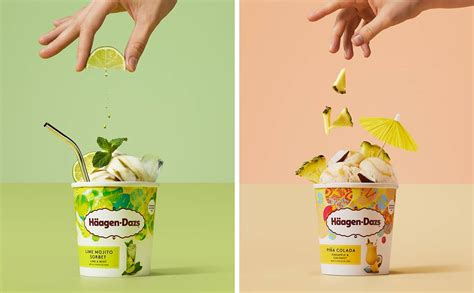 H Agen Dazs Lan A Sabores De Cocktails Em Vers O Gelado Lcool