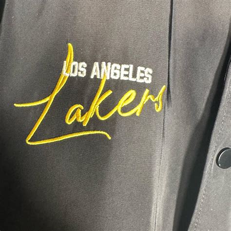 R Primark Lakers Varsity Jacket Size Xl Good Depop