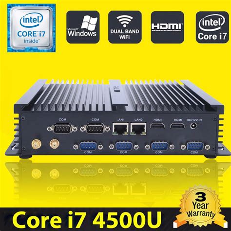 Hystou Fanless Industrial Mini Pc Win10 Intel Core I7 4500u 2intel