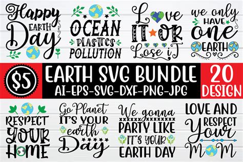 Earth Svg Bundle By Bdb Graphics Thehungryjpeg