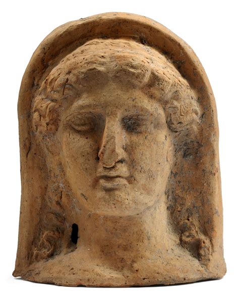 An Etruscan Terracotta Votive Head