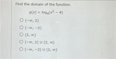 Solved Find The Domain Of The