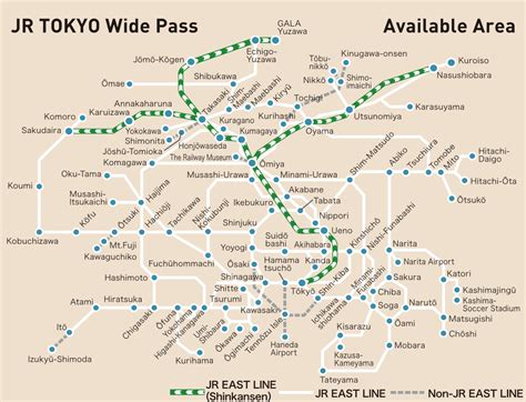 Jr Tokyo Wide Pass บัตรรถไฟเที่ยวรอบโตเกียวสุดคุ้มใน 3 วัน